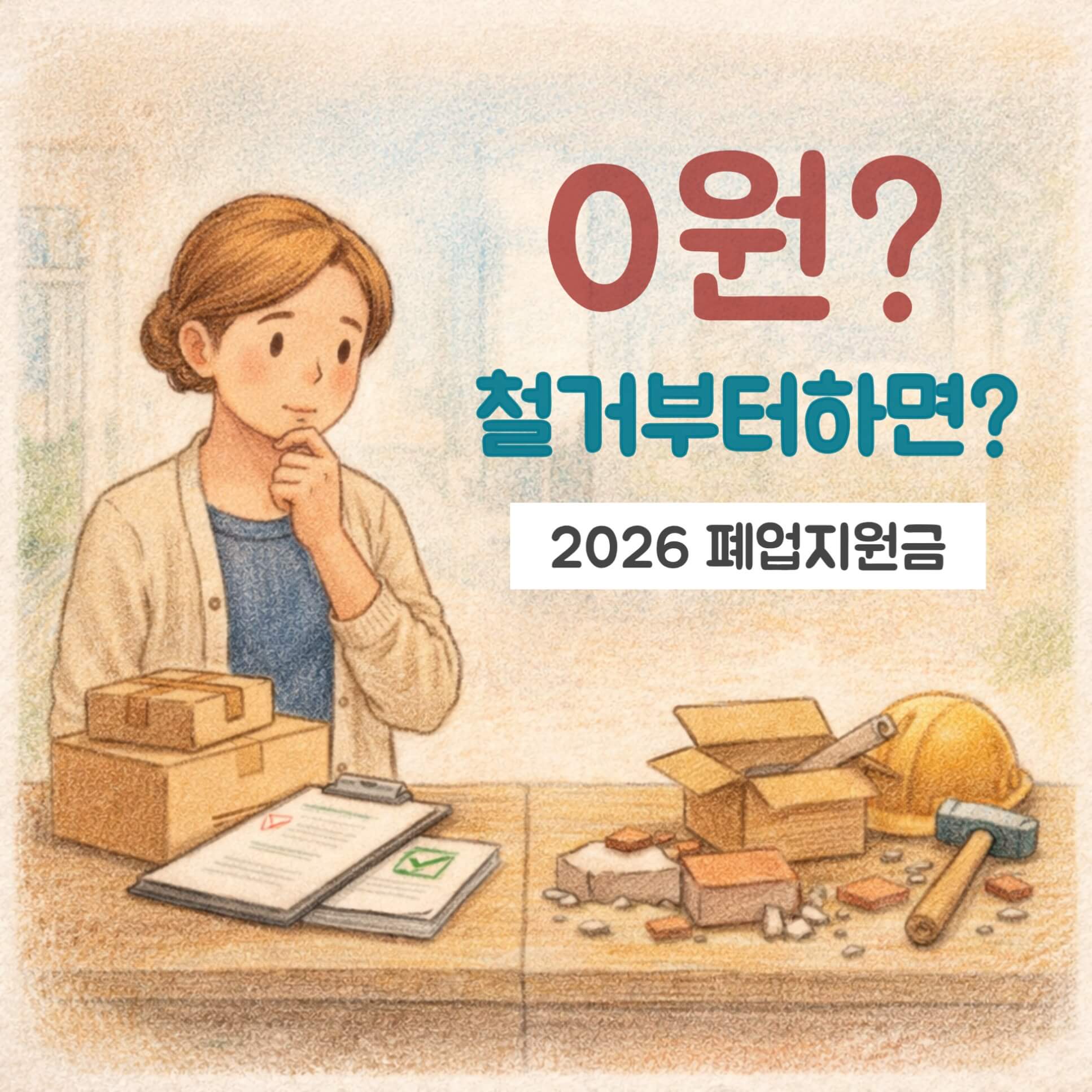 조용한 공간에서 일의 순서를 신중하게 고민하는 동화책 속 어른
