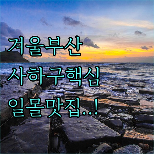 겨울 부산 여행 사하구 가볼만한곳과 ..