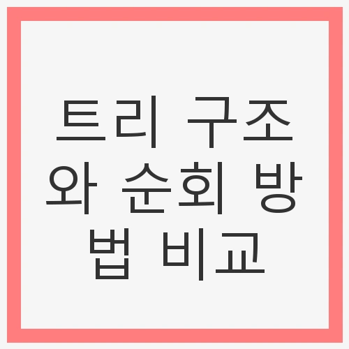 트리 구조와 순회 방법