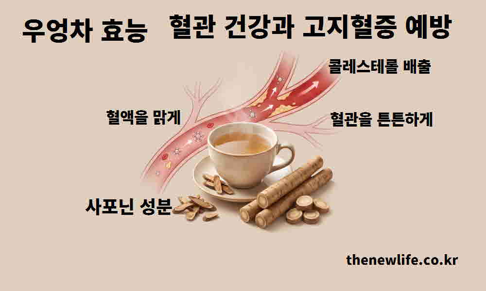 우엉차 효능 혈관 건강 고지혈증 예방