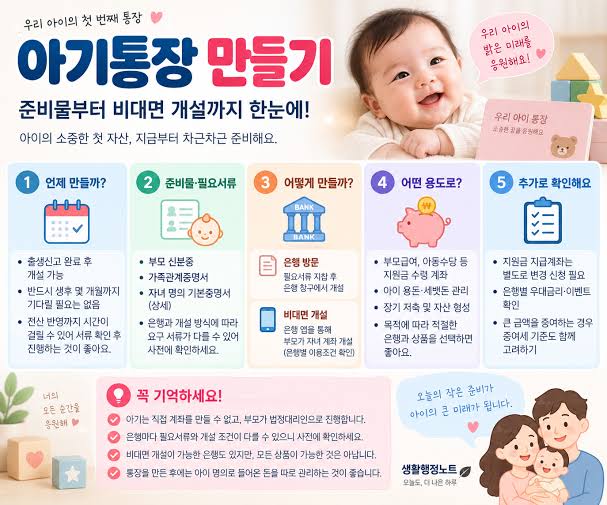워킹맘의 부모급여·아동수당 통장 분리 시스템 (자동이체 활용법)
