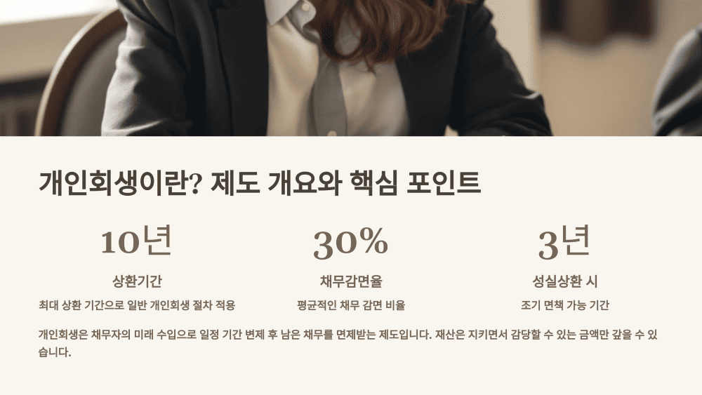 개인회생이란? 제도 개요와 핵심 포인트