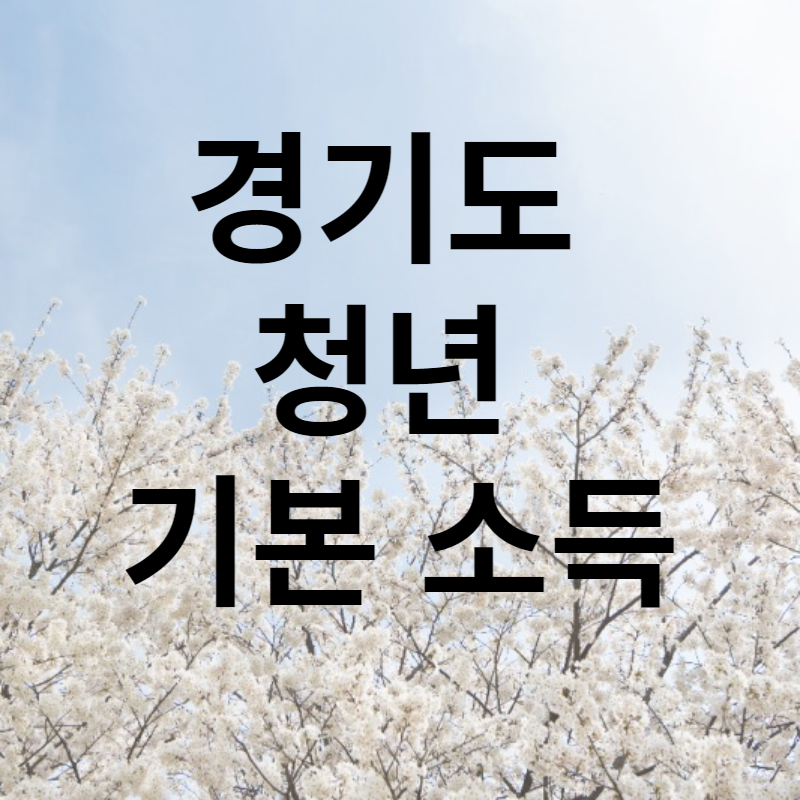 경기도 청년기본소득 4분기