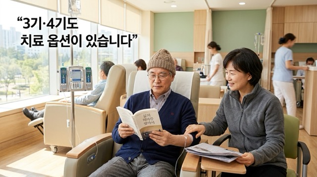 담도암 3기 4기 생존율 항암 면역치료 설명 이미지