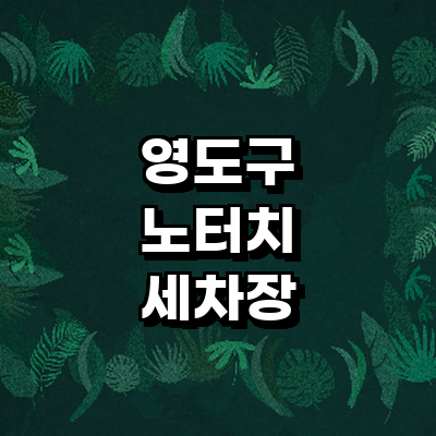 부산 영도구 노터치 세차