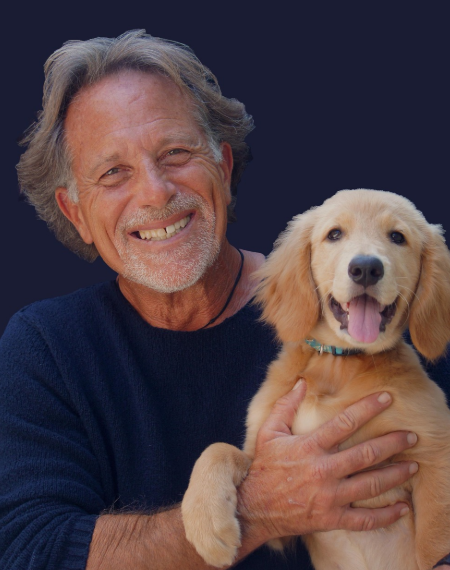 주인과 애완견 사진