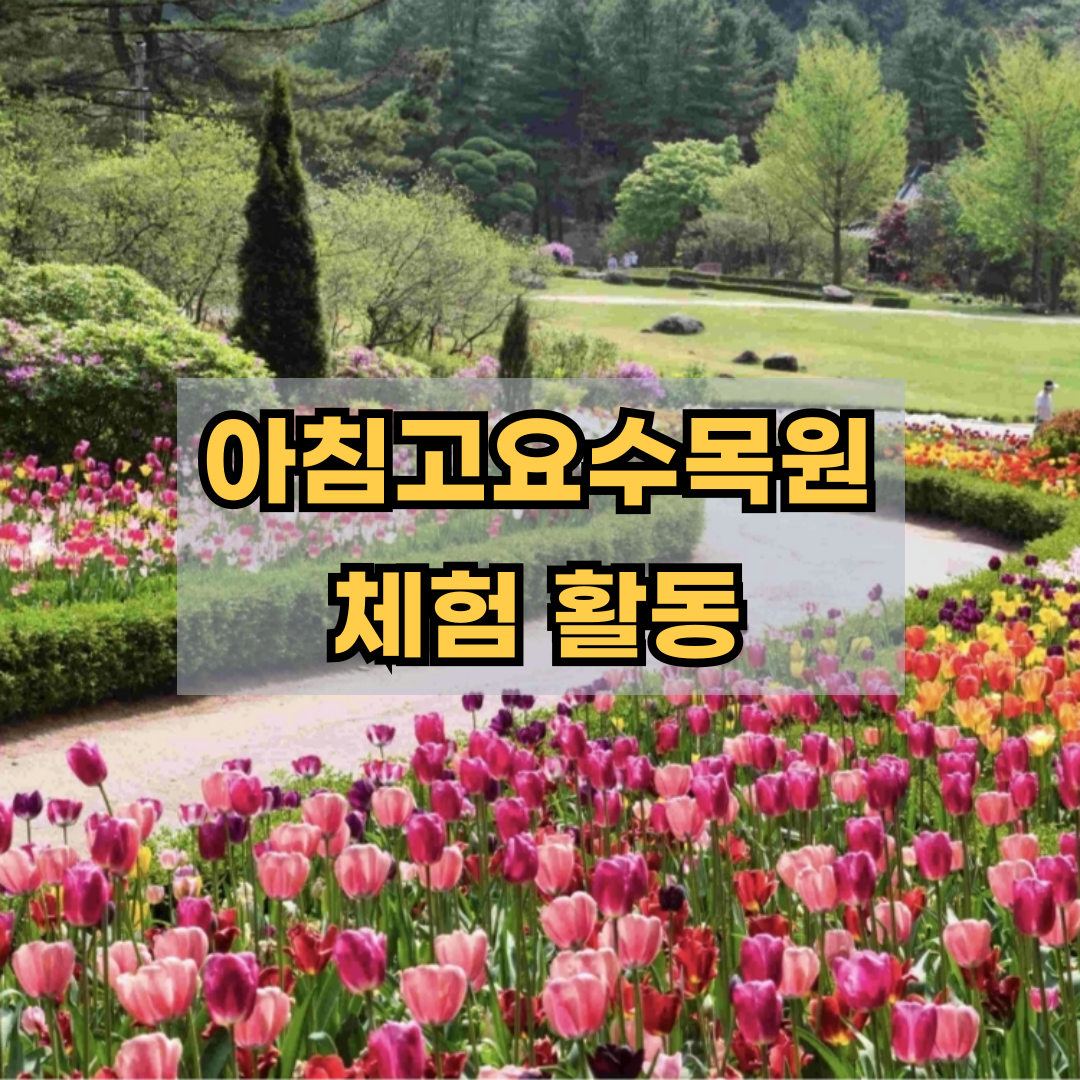 아침고요수목원 체험