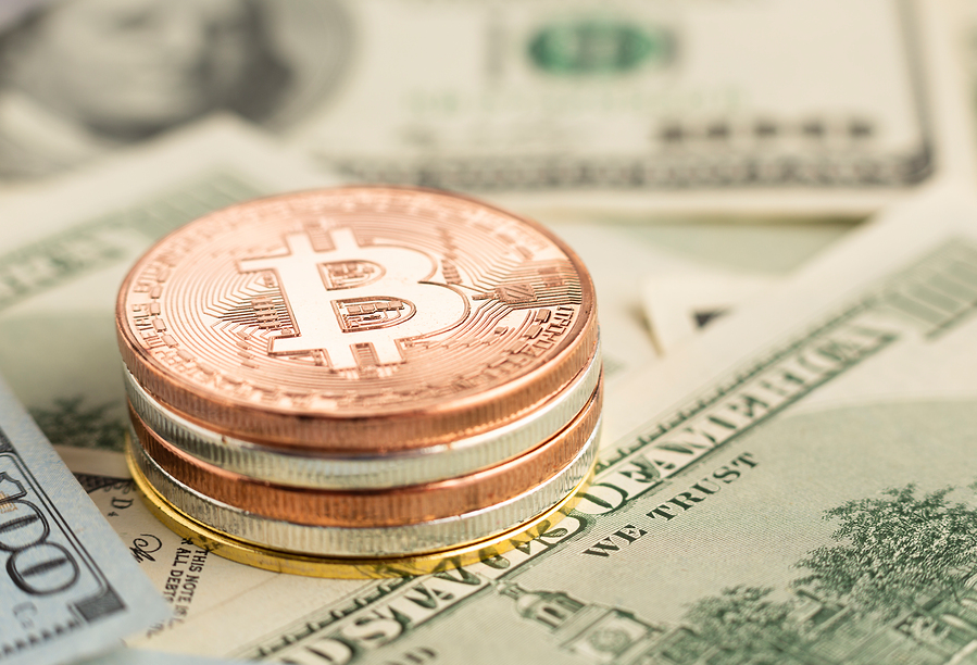 비트코인과 달러 이미지