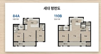 부동산 아파트 평면도