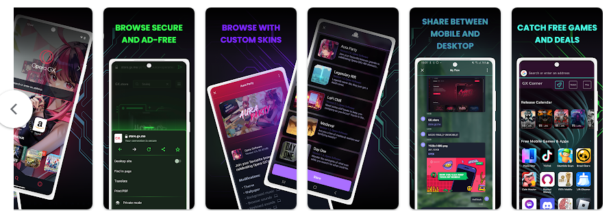 Opera GX, 게임 브라우저 최고의 게임 경험을 위한 모바일 솔루션