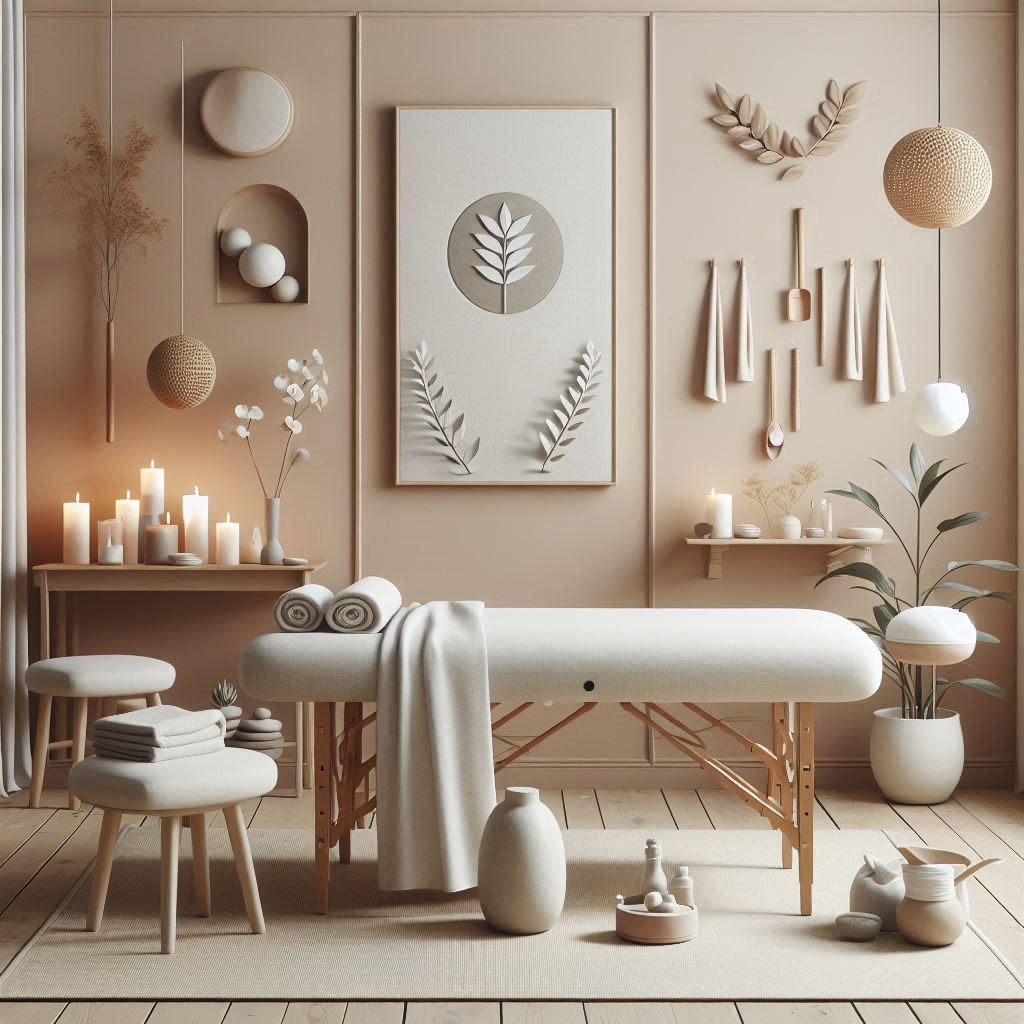 피부,체형관리 샵 배경