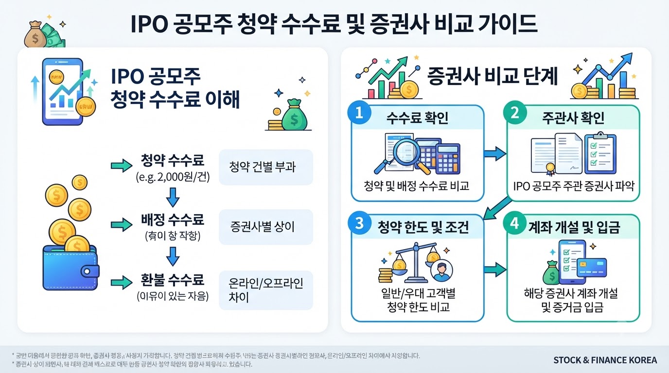 공모주 청약 수수료의 기본 개념과 7가지 핵심 수칙