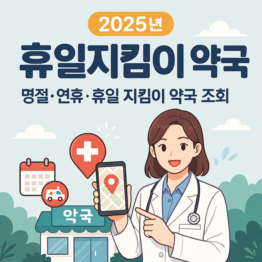 2025년 명절 병원 약국, 휴일지킴이 약국, 응급의료포털 조회 바로 확인하기