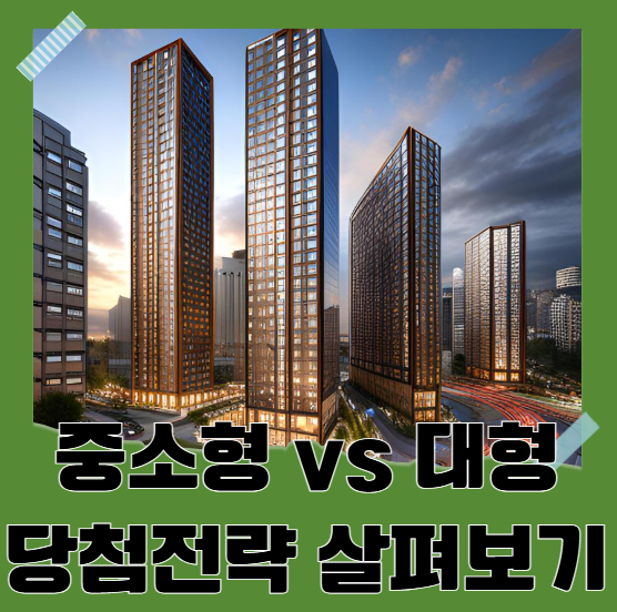중소형 vs 대형 당첨전략 살펴보기