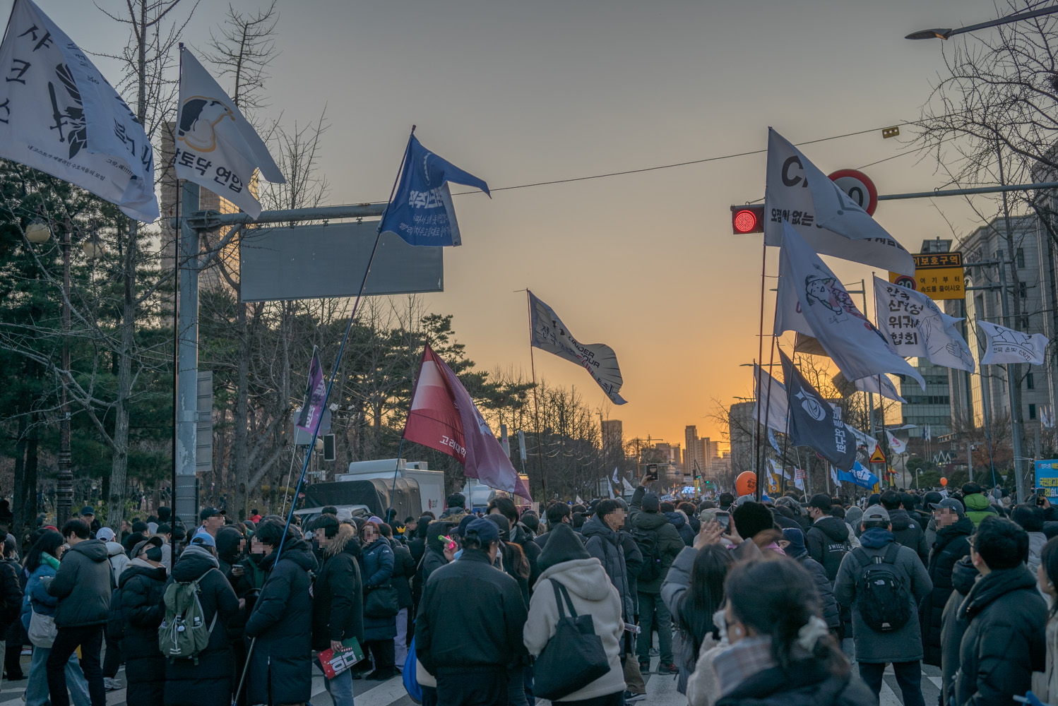여의도 탄핵 찬성 시위