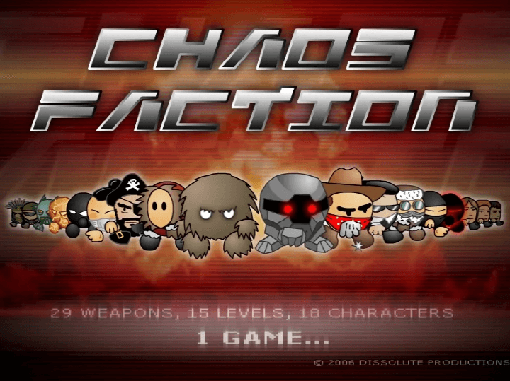 카오스팩션1-플래시게임-메인-화면