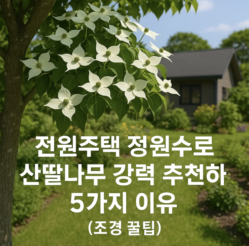 전원주택 정원수로 산딸나무 강력 추천하는 5가지 이유 (조경 꿀팁)
