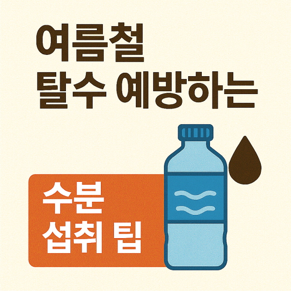 여름철 탈수 예방 수분 섭취팁/GPT