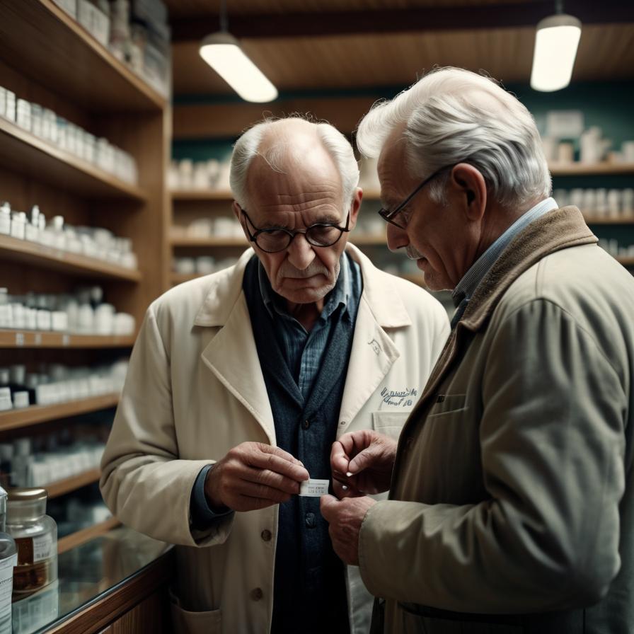 ADHD약에 대해 설명해주는 의사와 상담받는 남자