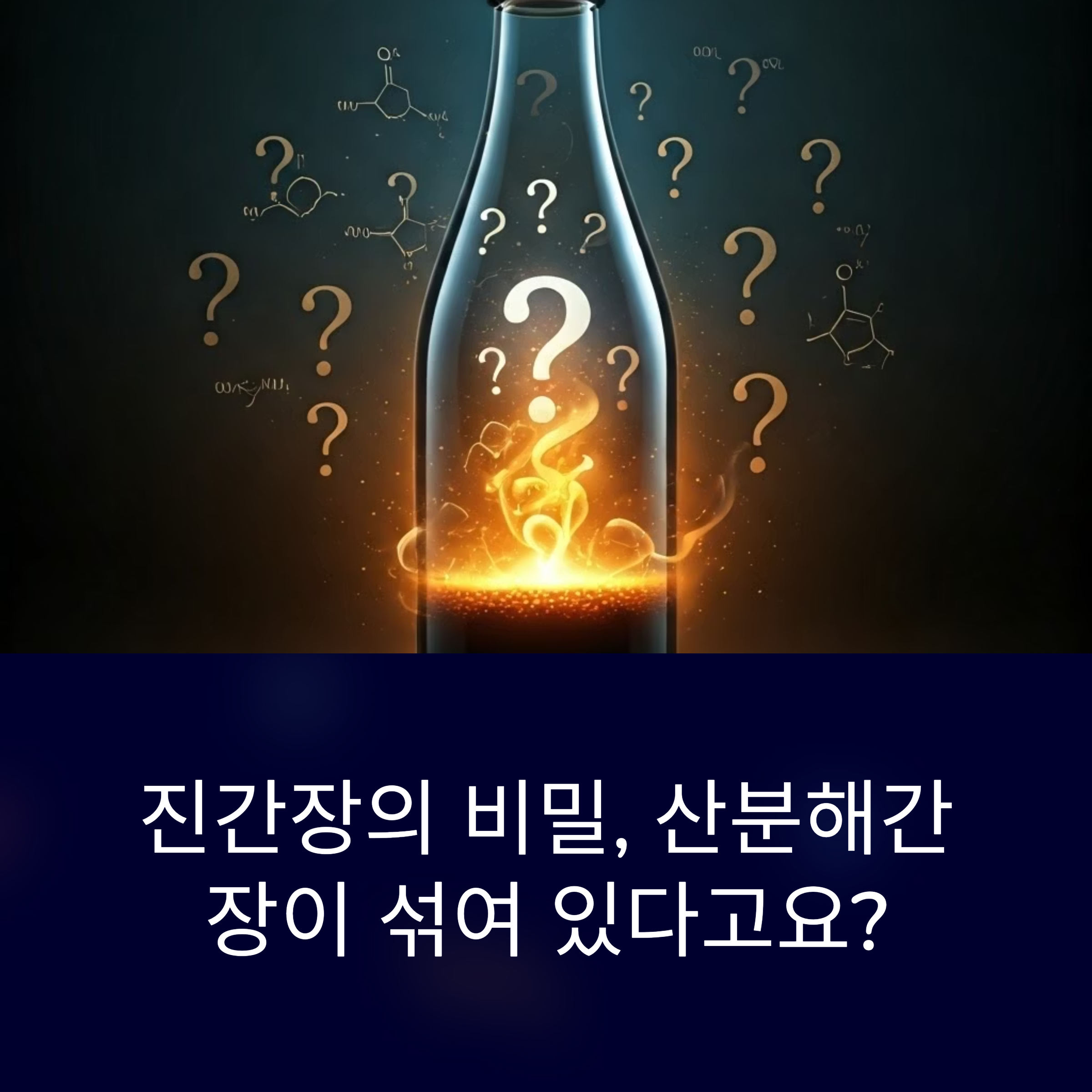 진간장의 비밀, 산분해간장이 섞여 있다고요?