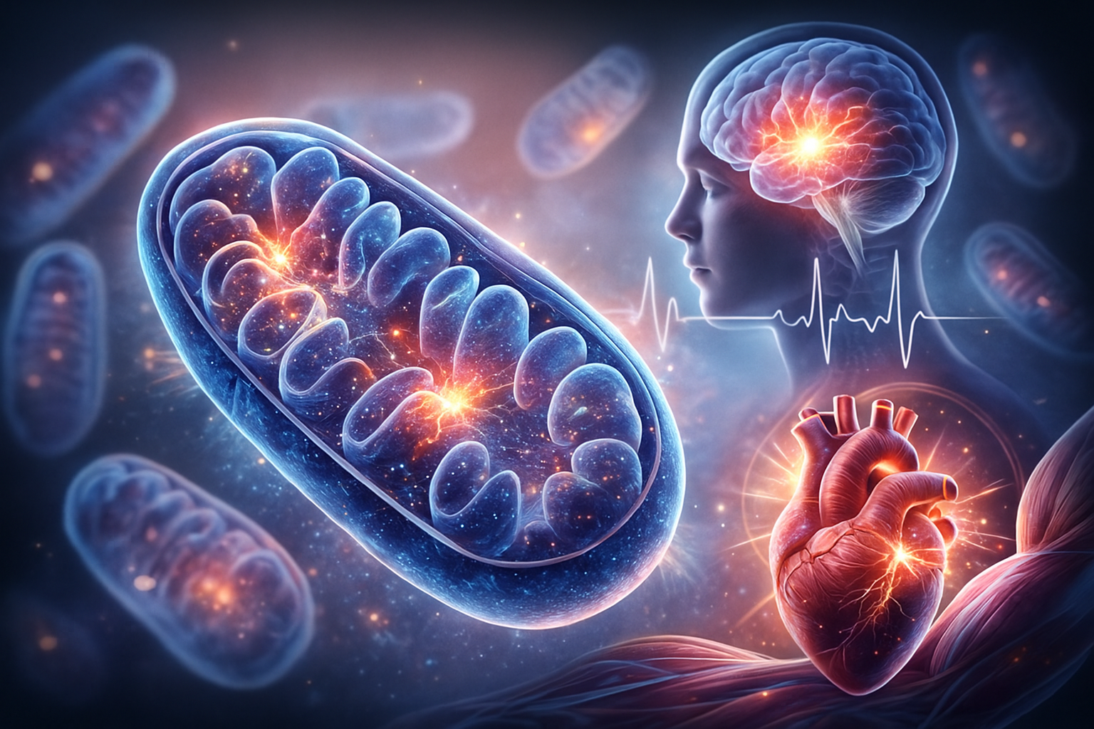 미토콘드리아 기능 이상이 인체 질환에 미치는 영향관련 이미지