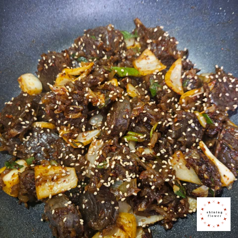 순대볶음 완성