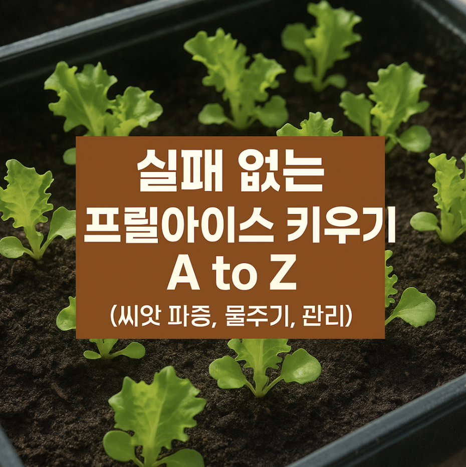 실패 없는 프릴아이스 키우기 A to Z (씨앗 파종, 물주기, 관리)