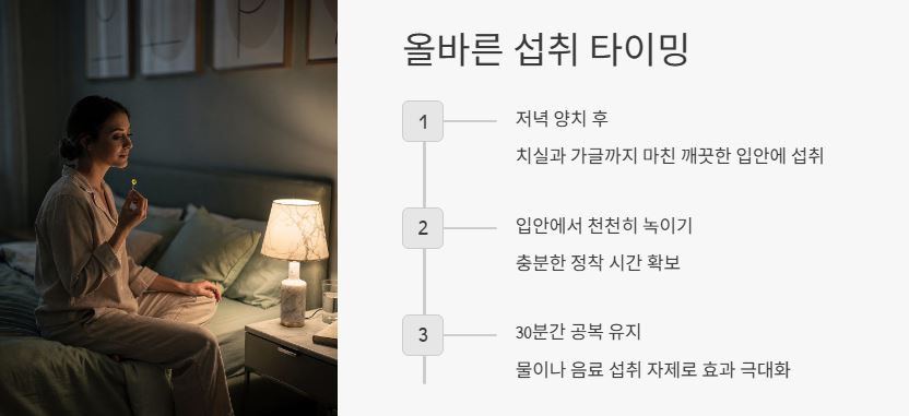 섭취 타이밍