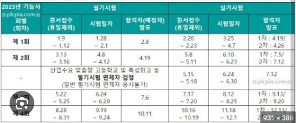 2023년 기사 2회 실기시험 접수 시작