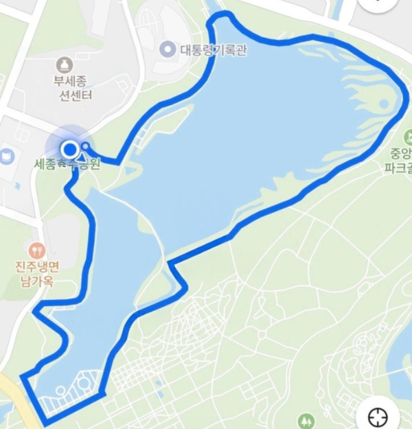 세종호수공원 (장거리, 페이스 붕괴, 에너지)