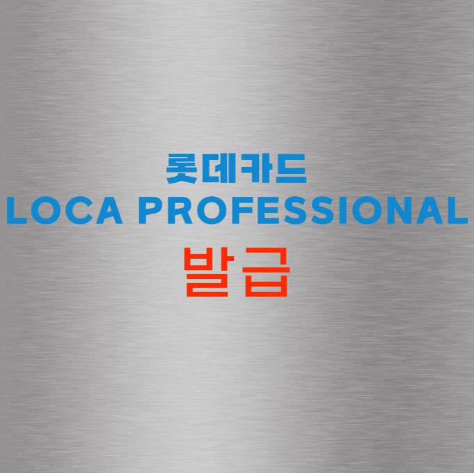 롯데카드 LOCA Professional