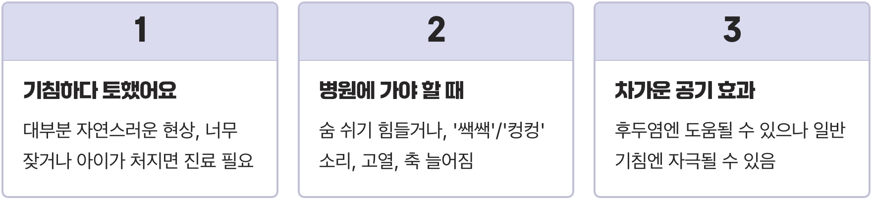 아이가 밤새 콜록콜록, 소아과 의사가 추천하는 약 없는 기침멈추는법