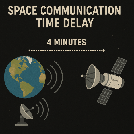우주 통신의 타임딜레이 원리
