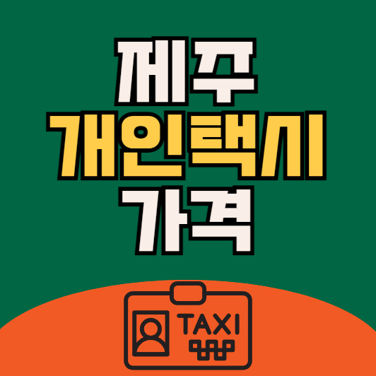 제주 개인택시 매매가격