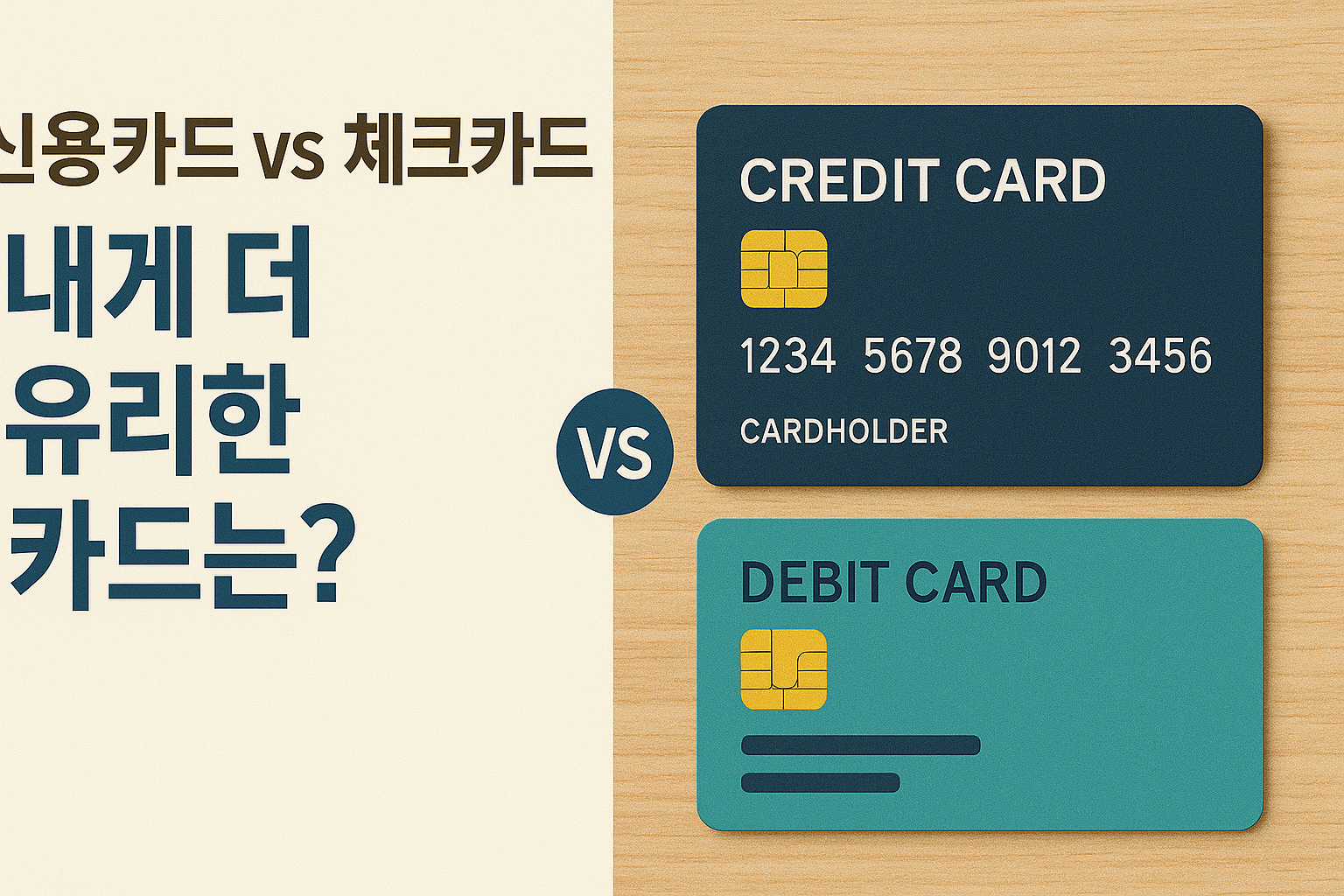 신용카드 vs 체크카드
