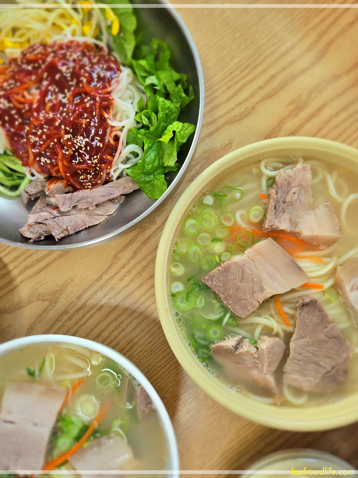 제주도-골막식당-고기국수와-비빔국수