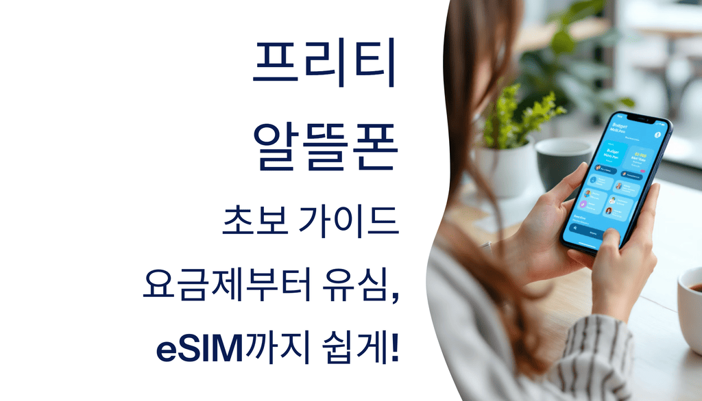 프리티 알뜰폰 초보 가이드: 요금제부터 유심, eSIM까지 쉽게!
