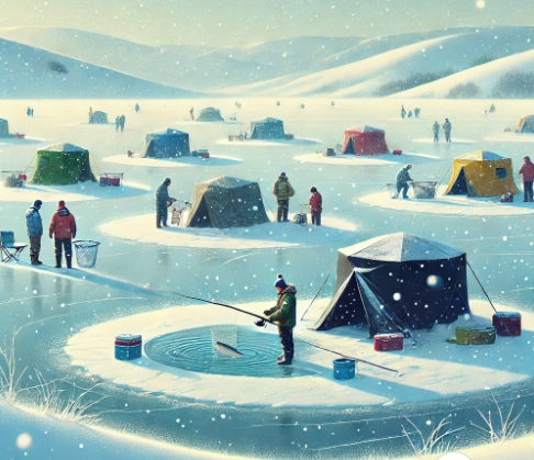 얼음낚시 초보자를 위한 팁(장비, 장소, 주의점)