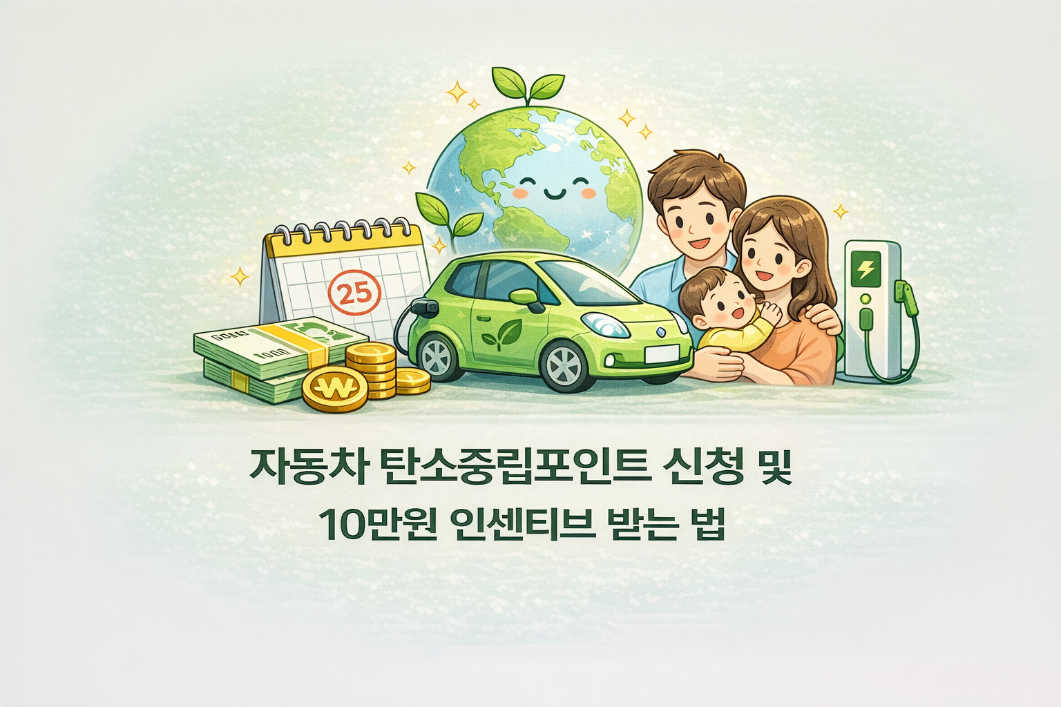 자동차 탄소중립포인트 신청 및 10만원 인센티브 받는 법