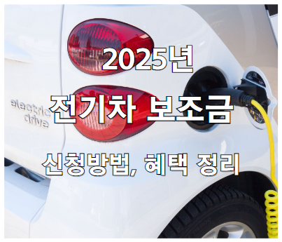 2025 전기차 보조금 지원, 신청 방법부터 혜택까지 모두 정리