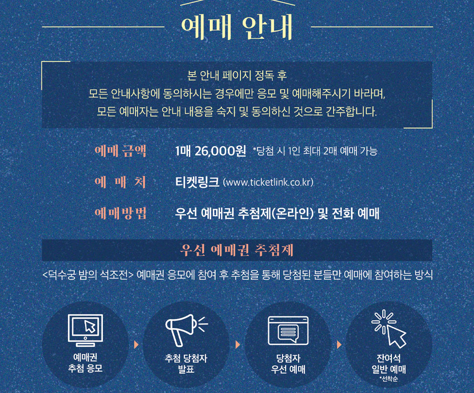 덕수궁 밤의 석조전 포스터