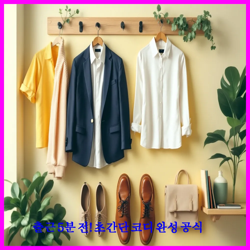 출근 5분 전! 초간단 코디 완성 공식