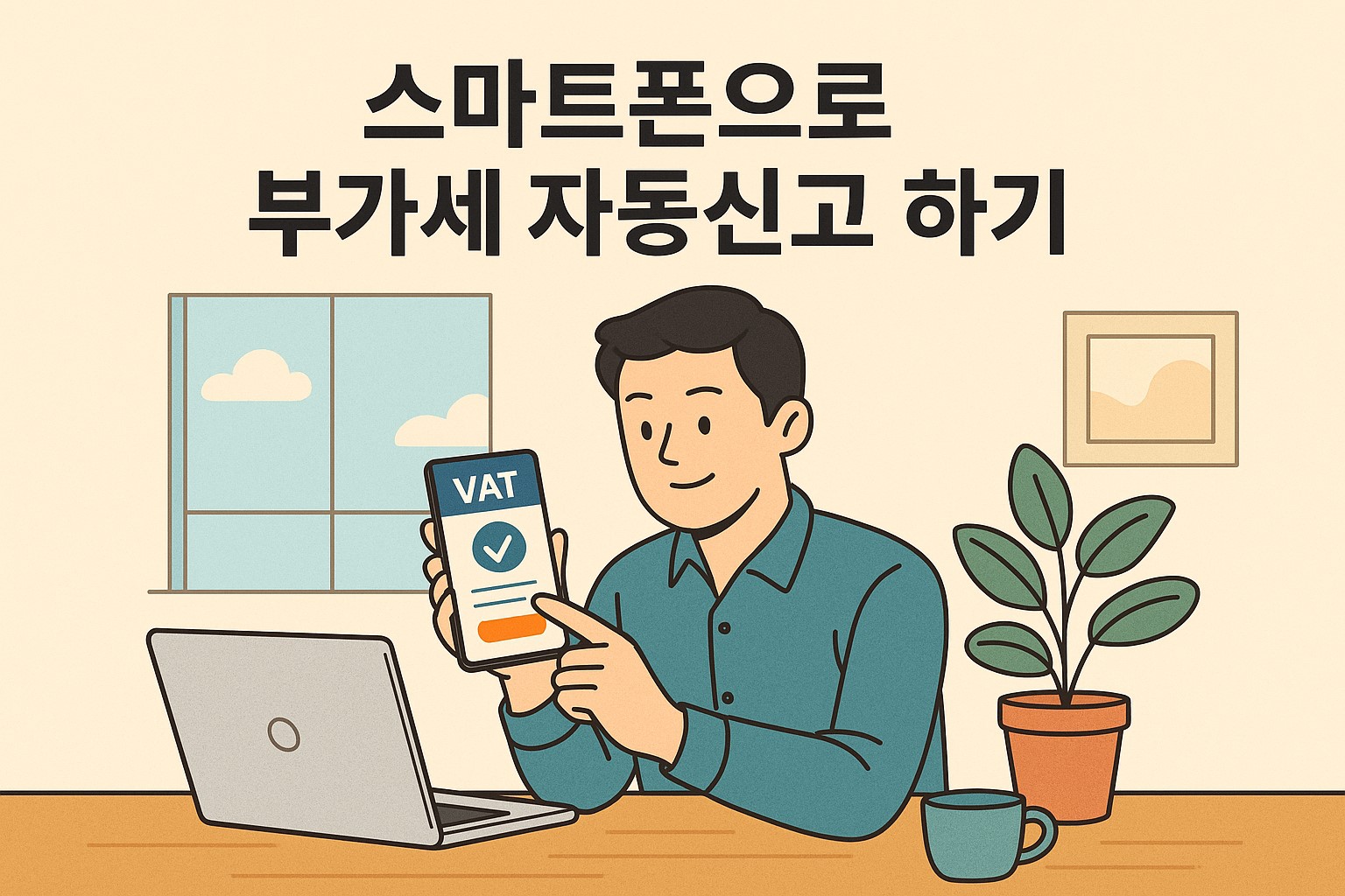 스마트폰으로 부가세 자동신고