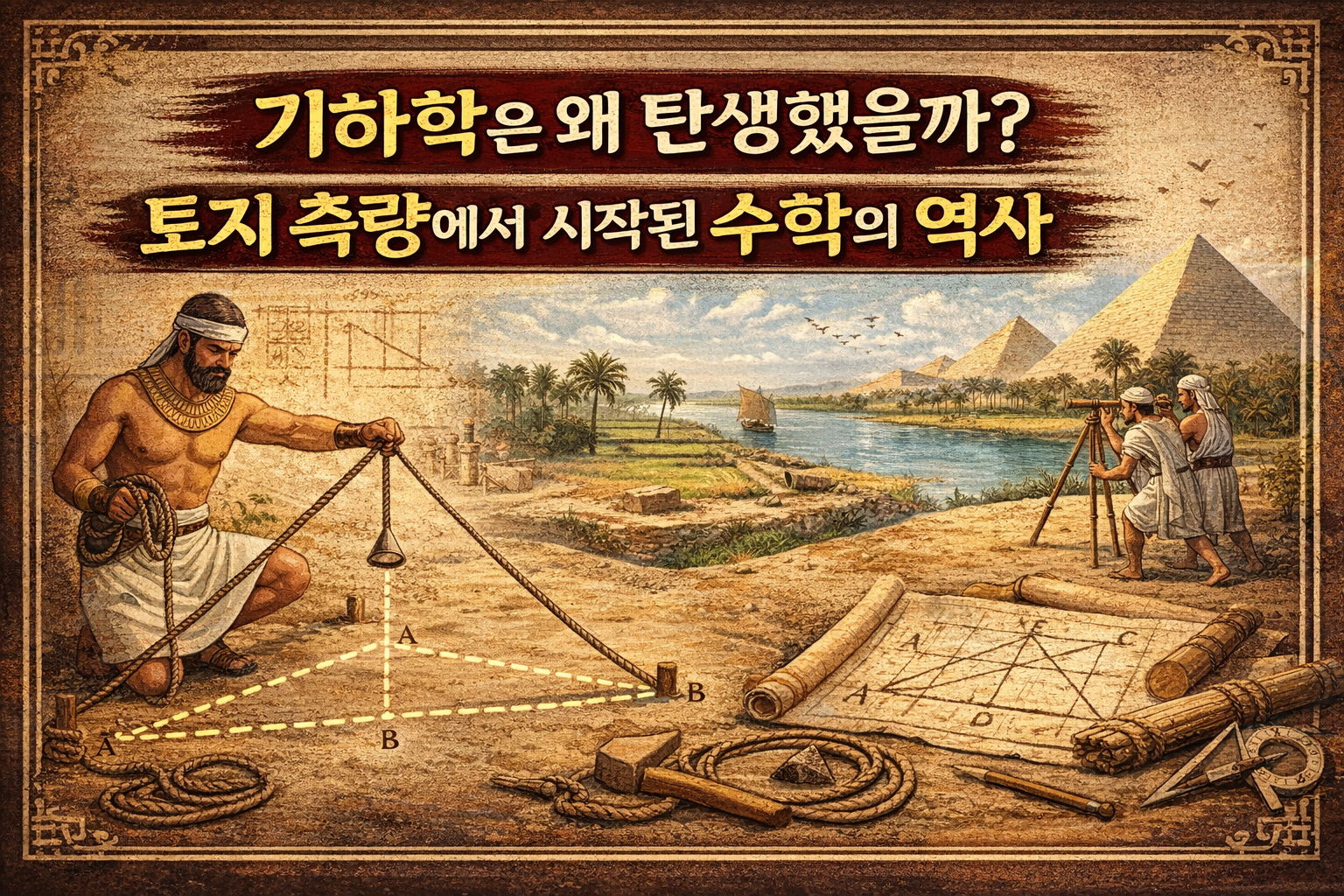 기하학은 왜 탄생했을까? 토지 측량에서 시작된 수학의 역사