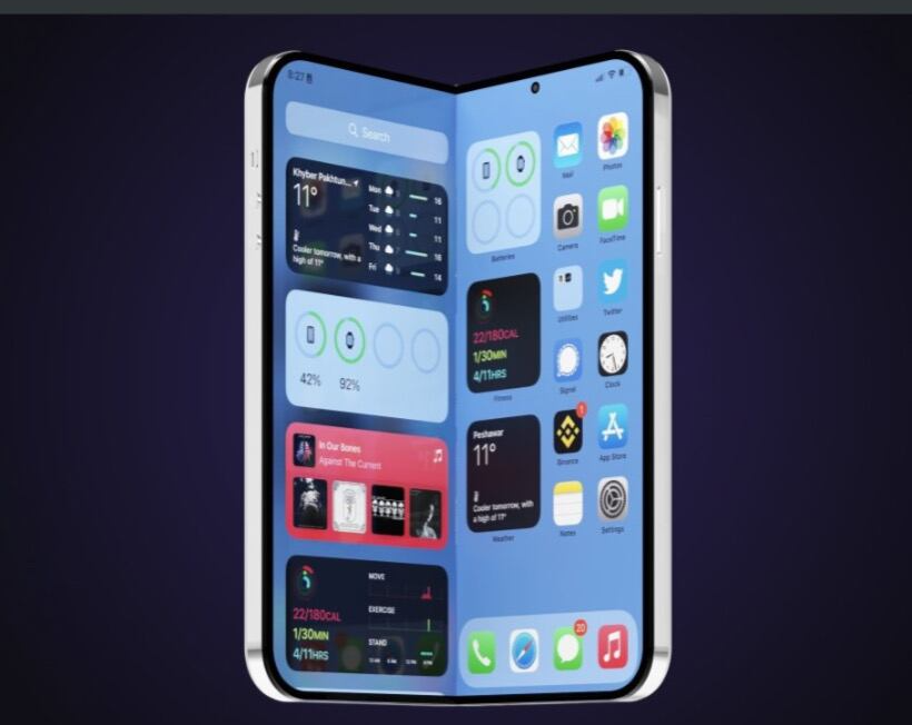 아이폰 폴더블폰 예상 이미지