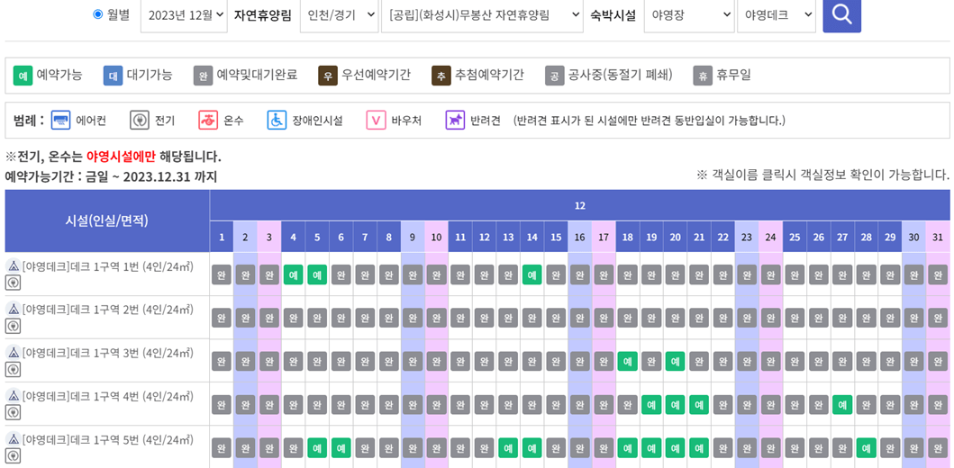 무봉산 자연휴양림