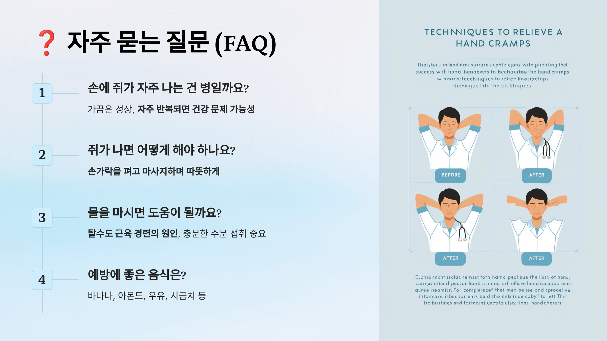 손에 쥐가 나는 이유