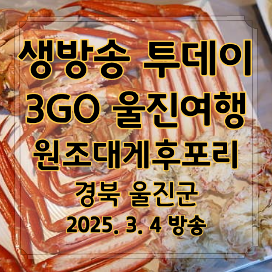 생방송 투데이 3GO 울진여행