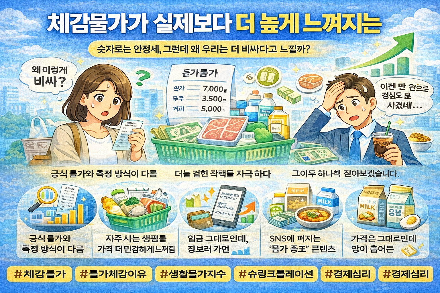 체감물가가 실제보다 더 높게 느껴지는 이유