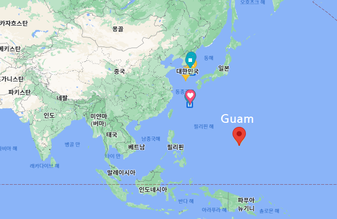 괌위치표시